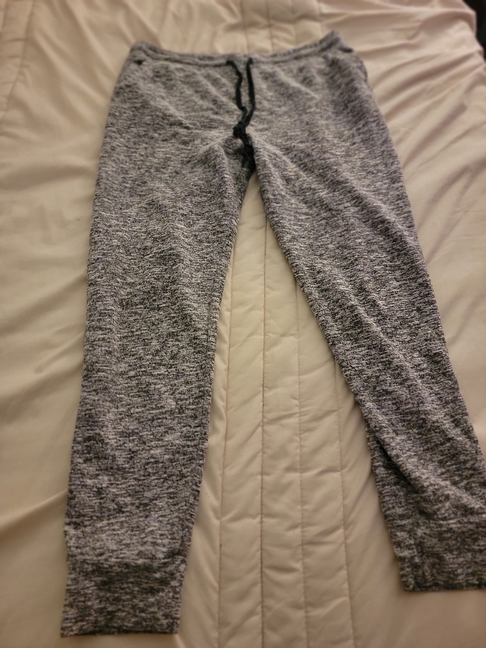 Gray Marled Jogger Pants - Comfortable Everyday Bottoms